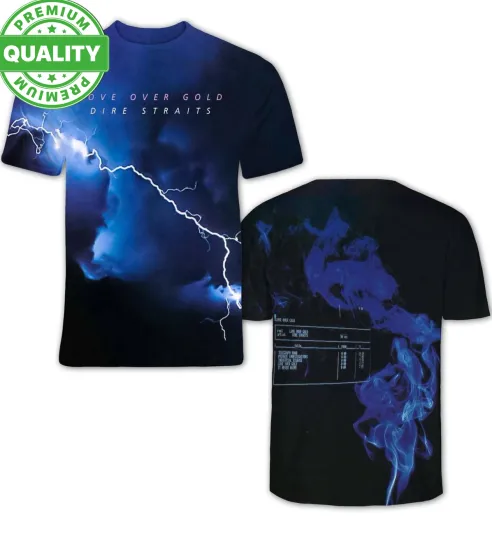 Discover Dire Straits Love Over Gold Album 3D AOP T Shirt Unisex