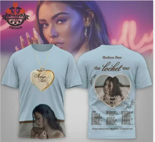Discover Mandison Beer The Locket Tour 3D T-Shirt
