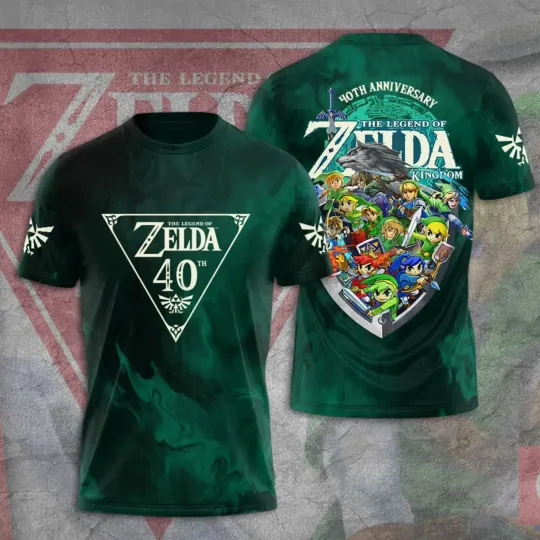Discover The Legend of Zelda 40th Anniversary 3D Shirt