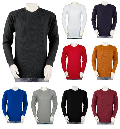 Discover Styllion Big and Tall - Mens THERMAL Shirts Crew - Heavy Weight - TCLS