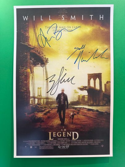 Discover I Am Legend Signed Movie Poster, Premium Matte Vertical Poster