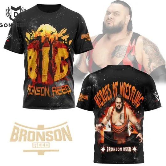 Discover Heroes Of Wrestling Bronson Reed 3D T-Shirt