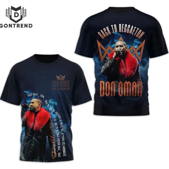 Discover Back To Reggaeton Don Omar 3D T-Shirt