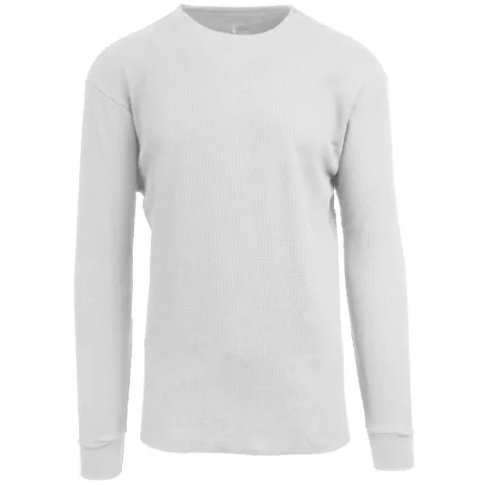 Discover Men's Long Sleeve Waffle Thermal Underwear Crew Neck Shirt Top Baselayer...