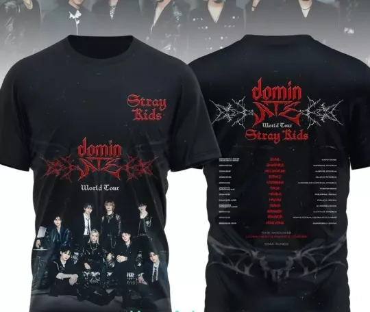 Discover Stray Kids Dominate ATE World Tour 2025 3D T-Shirt