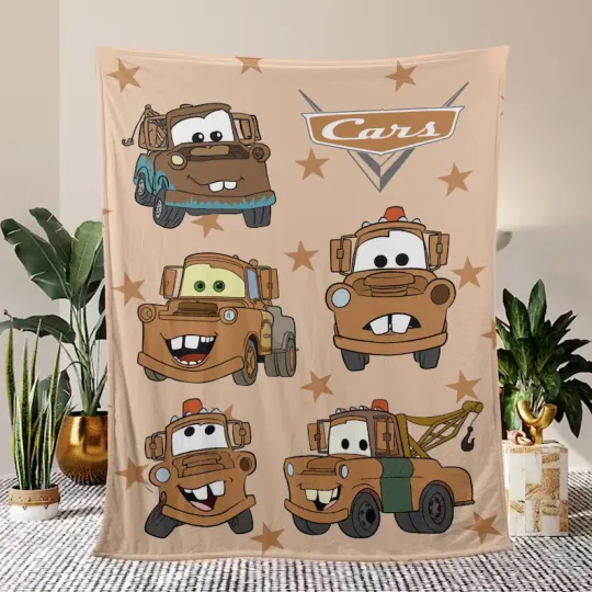 Custom Tow Mater Disney Quilt Fleece Blanket#9