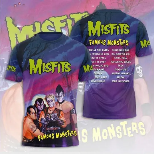 Misfits Band Famous Monsters 2026 Limited 3D Shirt