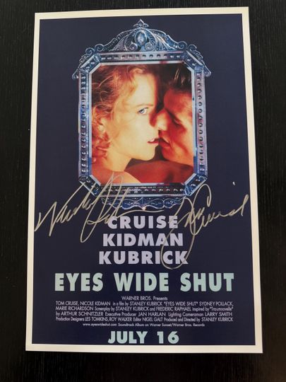 Discover Eyes Wide Shut Signed Movie Poster