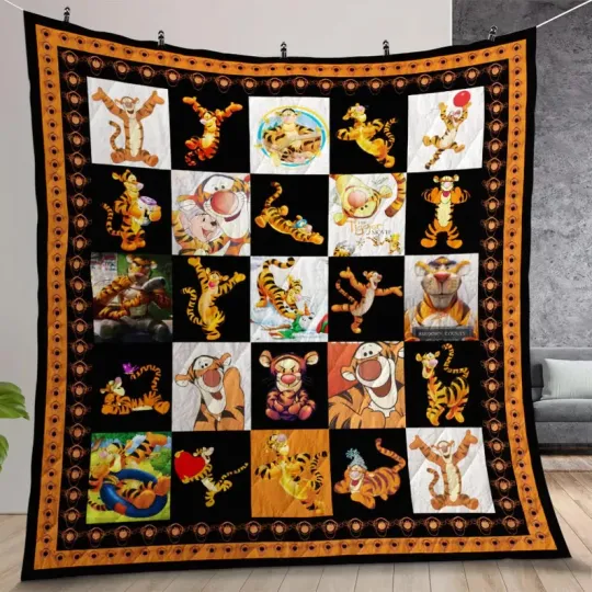 Discover Custom Name Lover Winnie The Pooh Disney Quilt Fleece Blanket#8