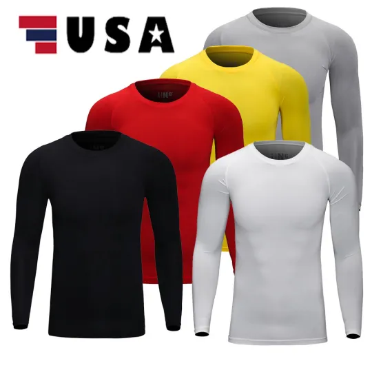 Discover Mens Thermal Top Warm Long Sleeve Winter Undershirt Dry T-Shirt Sports Shirt USA