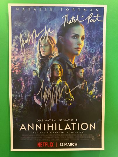 Discover Annihilation Signed Movie Poster- Premium Matte Vertical Poster