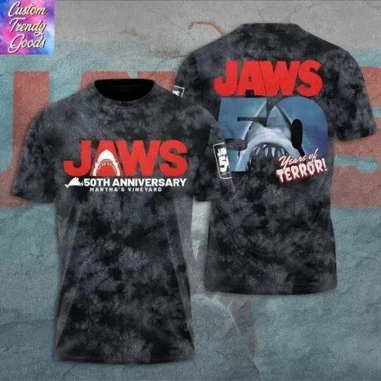 Discover Jaws 3D Printed T-shirt Men Women Fashion Shark T shirt