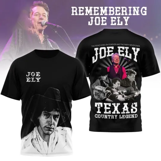 Discover Remembering Joe Ely Texas Country Legend 2026 3D Shirt PA462