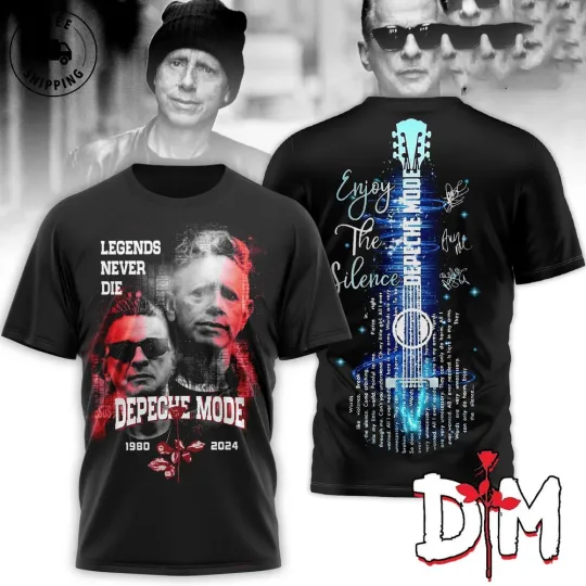 Discover New! Depeche Mode Legends Never Die 3D T-Shirt PA461