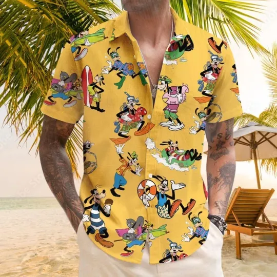 Discover Goofy Hawaiian Shirt, Disney Goofy Aloha Shirt, Disney Beach Shirt, Goofy Summer