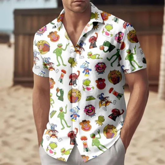 Discover Funny The Muppets Hawaii Shirt, The Muppets Button Shirt, K the frog Shirt