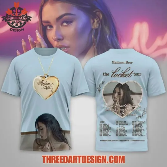 Discover Mandison Beer The Locket Tour 3D T-Shirt S-5XL