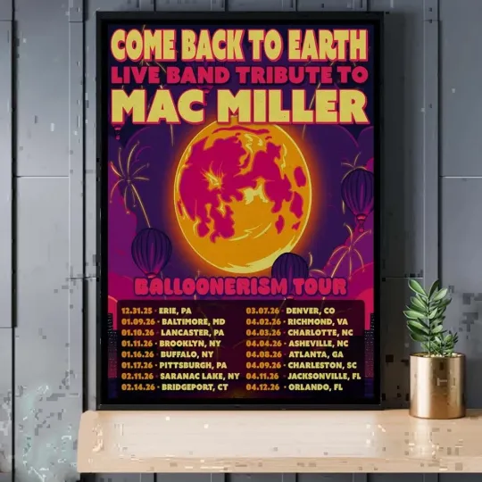 Discover Come Back To Earth Balloonerism 2026 Tour Poster
