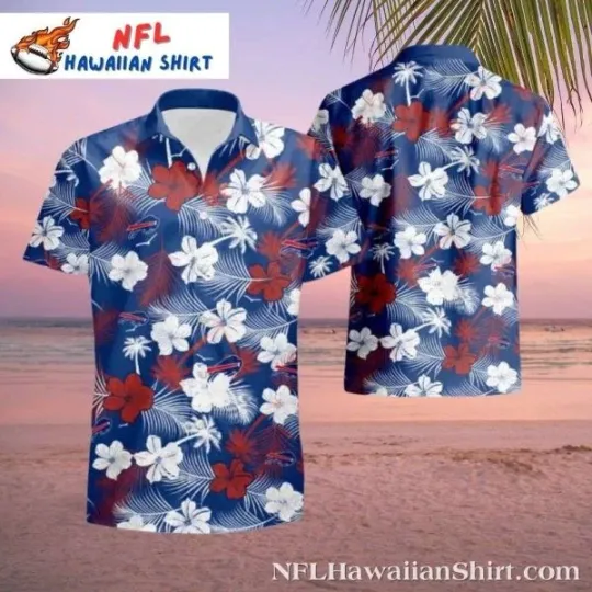 Discover football Team Buffalo Bills Luau Lineup Fan’s Floral Hawaiian Shirt