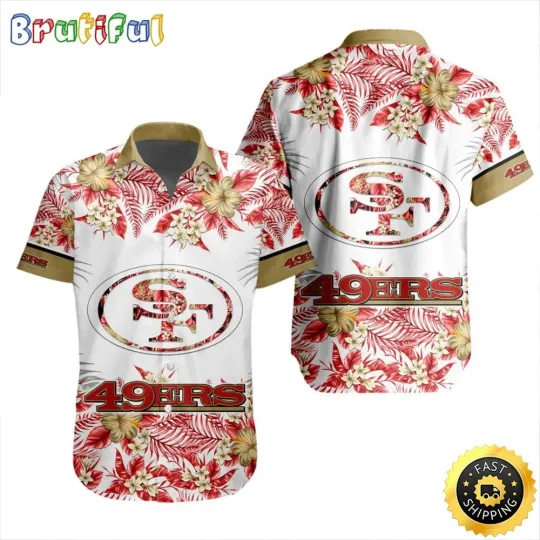 football San Francisco 49ers Hawaiian Shirt Special Floral Tropical Team Spirit