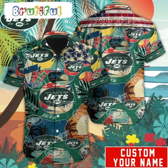 Discover Personalized football New York Jets Hawaiian Shirt Special Vintage Style