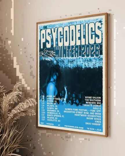 Discover The Psycodelics Winter Tour 2026 Poster