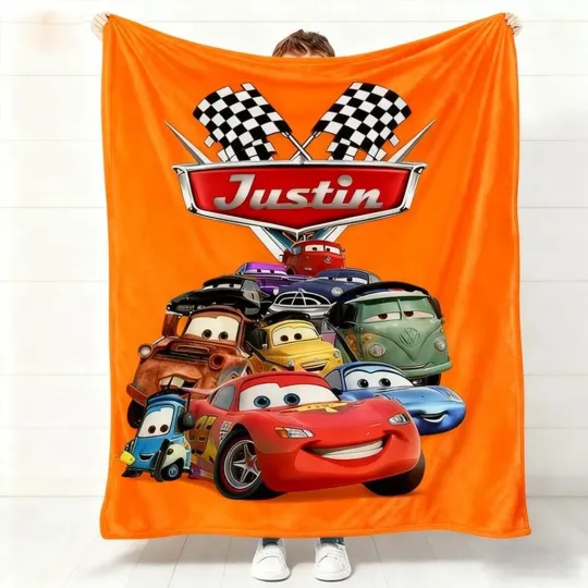 Discover Custom Name Lightning Mc.Quenn Baby Disney Castle Fleece Blanket#2