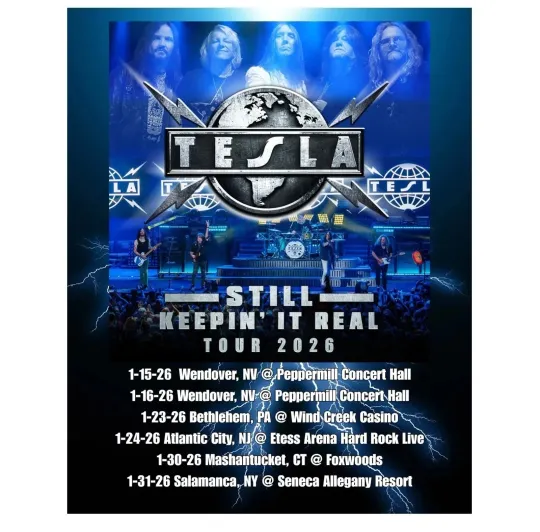 Discover TESLA Tour 2026 Poster