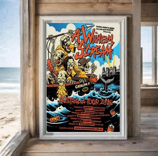 Discover Poster A Wilhelm Scream Australia Tour  2026