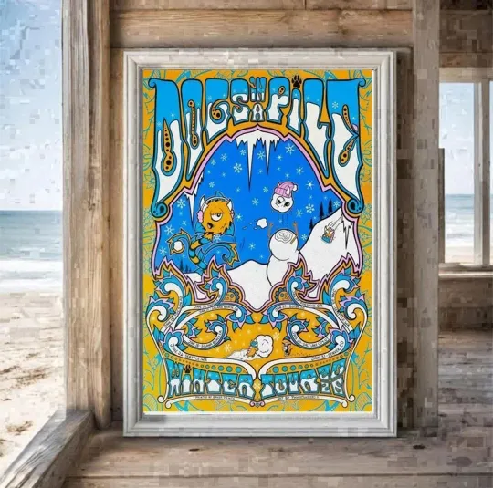 Discover Dogs In A Pile Tour Winter 2026 Poster