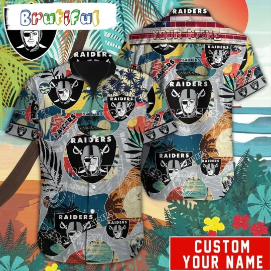 Personalized football Las Vegas Raiders Hawaiian Shirt Special Vintage Style