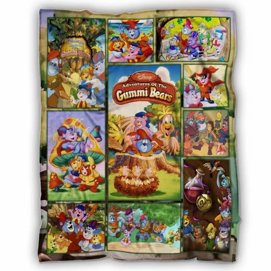 Discover Adventures Of The Gummi Bears Blanket, Cartoon TV Series Fleece, Blanket