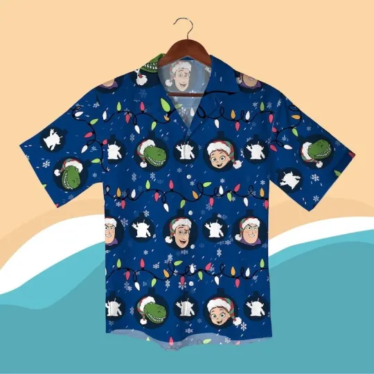 Discover Christmas Hawaiian Shirt, Woody Christmas Shirt, Buzz Shirt, Festive Holiday