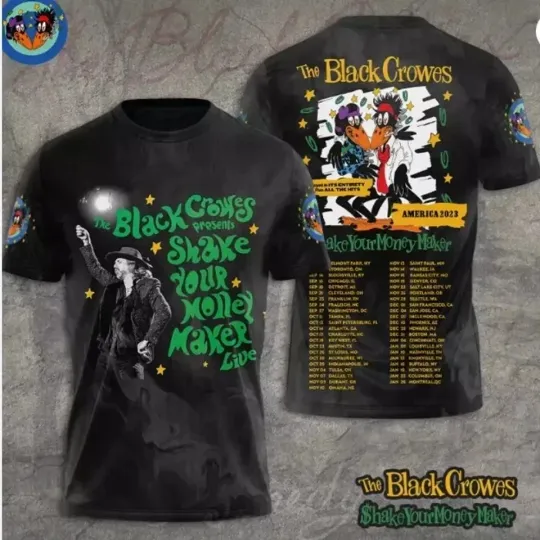 Discover The Black Crowes Shake Your Money Maker 3D T-Shirt