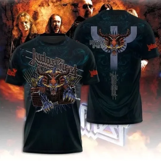 Discover Vintage Judas Priest Unisex 3D Shirt Loud Metal Culture Gift For Fan PP2932