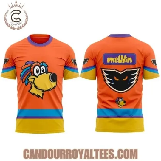 Discover Lehigh Valley Phantoms Melvin Mascot 2026 All Over Print 3D T-Shirt