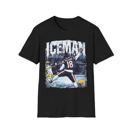Caleb Williams Iceman Chicago Football Fan T-Shirt Playoff Moment Meme Vintage Game Day Tee