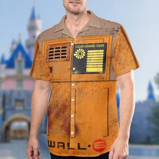 Discover Wall-E Hawaii Shirt, Wall-E Button Up Shirt, Robot Love Movie Hawaiian Shirt, Ro