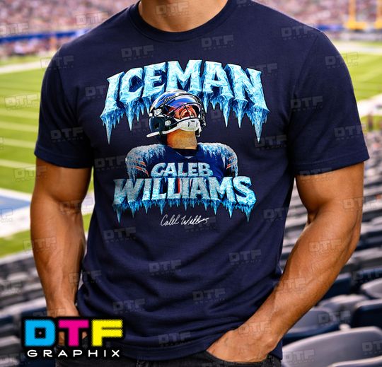 Discover Caleb Williams Iceman Football T-Shirt Chicago Football Fan Tee Unisex