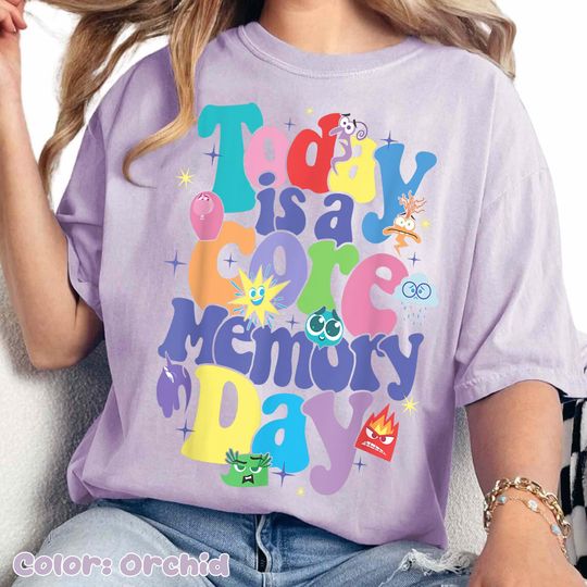 Discover Disney Pixar Inside Out 2 Core Memory Day Shirt, Inside Out Characters Tee