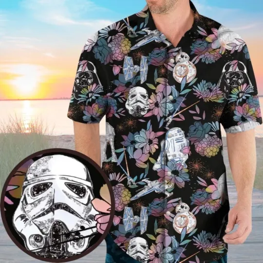 Discover Star Wars Hawaiian Shirt, Darth Vader Aloha Shirt, Star Wars Characters Aloha Sh