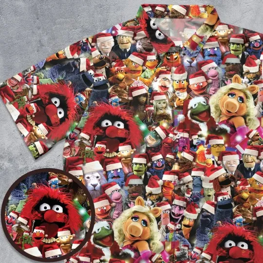 Discover The Muppets Christmas All Character Button Down Shirt