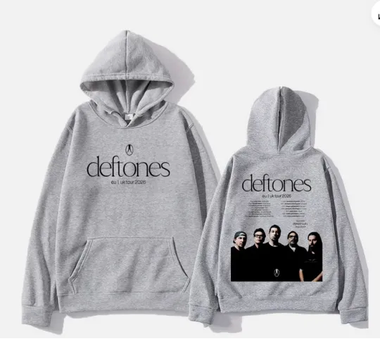 Discover Deftone EU UK Tour 2026 Hoodie Double-Sided S-5XL