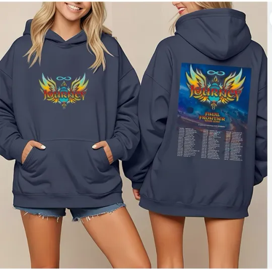 Discover Journey Band Final Frontier Tour 2026 Double Sided Unisex Hoodie