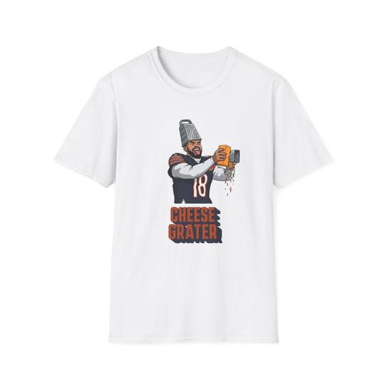Caleb Williams Cheese Grater Funny Chicago Football Fan T-Shirt Viral Playoff Moment Meme Shirt Tailgate Game Day Iceman Vintage