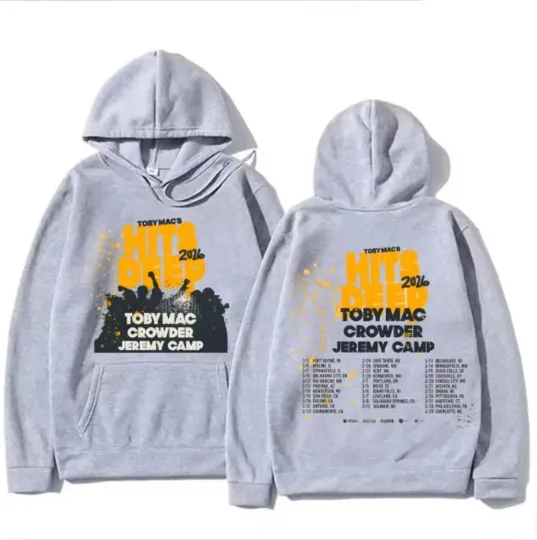 Discover Hits Deep Tour 2026 Tobymac Hits Deep Concert Double Sided Hoodie