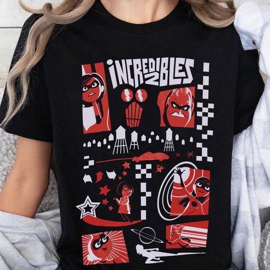 Discover Retro Disney Pixar Incredibles Family Shirt, The Incredibles 2 Movie Tee, Disney Superheroes Shirt, Disneyland Family Trip, Incredibles Gift