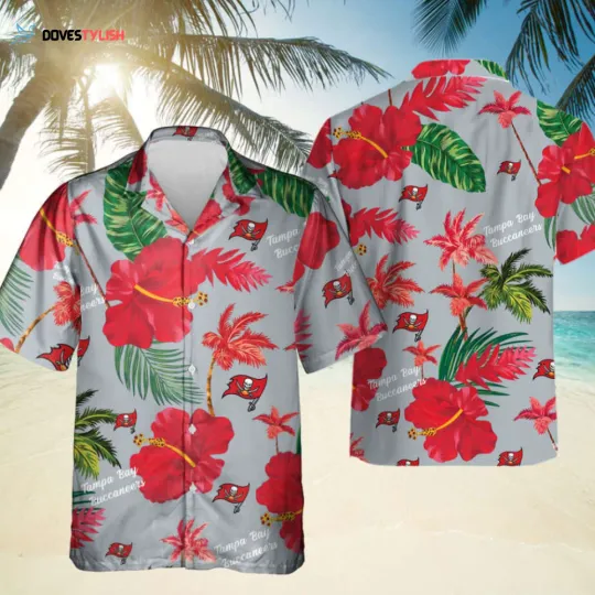 Discover Tampa Bay Football Team Buccaneerss Hawaiian Button Down Shirt Unisex Adults