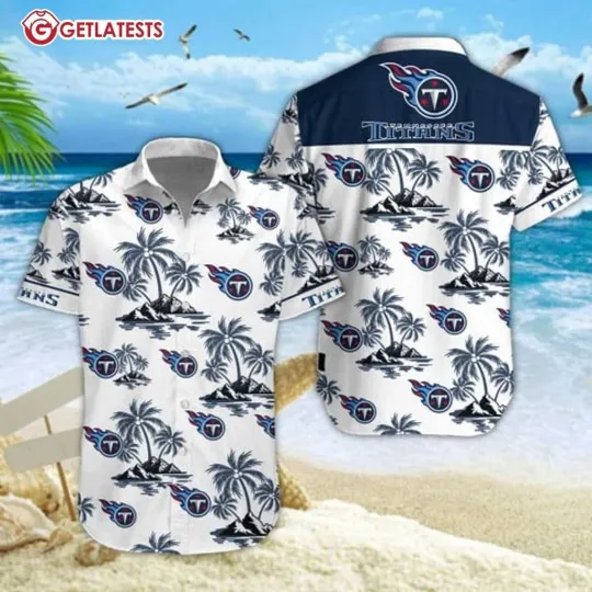 Discover Tennessee Football Team Titanss Hawaiian Button Down Shirt Unisex Adults S-5XL