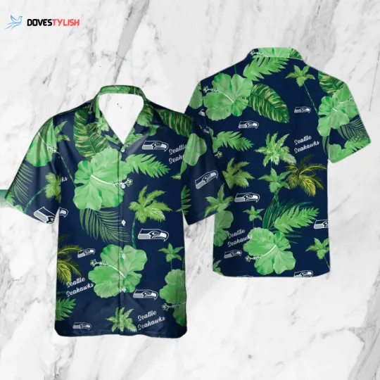 Discover Seattle Football Team Seahawkss Hawaiian Button Down Shirt Unisex Adults S-5XL